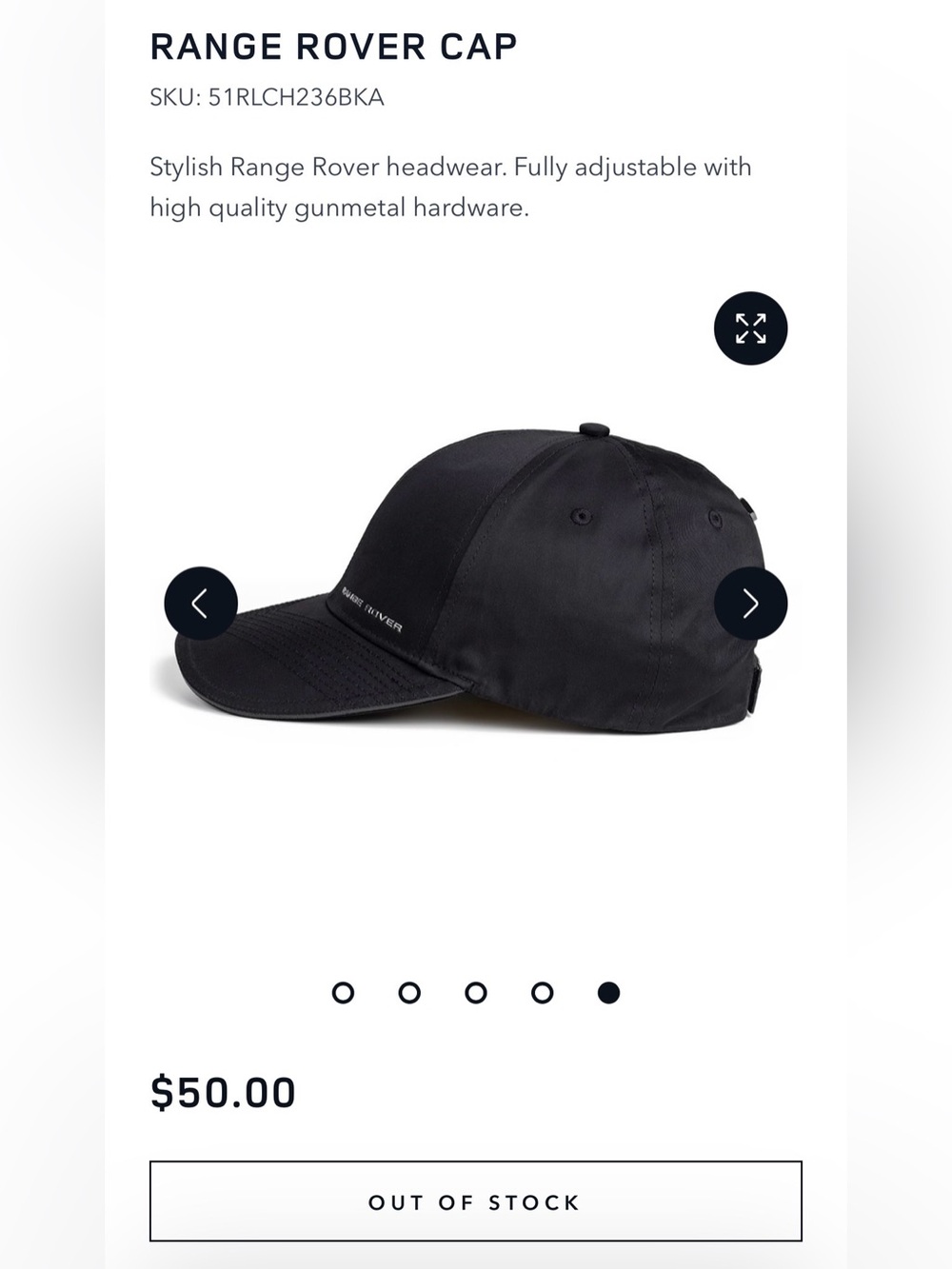 Range Rover Cap - Picture 3 of 5